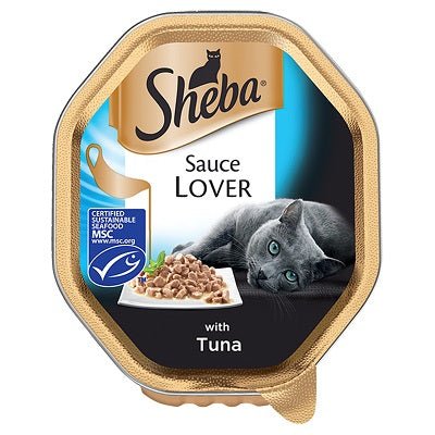 Sheba Tray Sauce Lover Tuna 22 x 85g, Sheba,