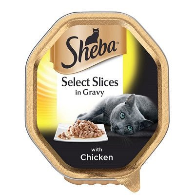 Sheba Tray Select Slices Chicken in Gravy 22 x 85g, Sheba,