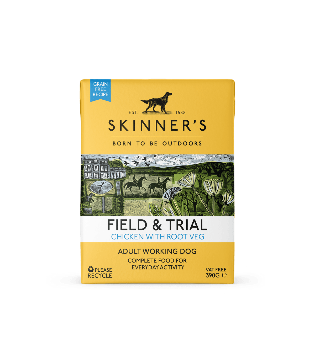 Skinners Field &amp; Trial Adult Grain Free Chicken 18x390g, Skinners,