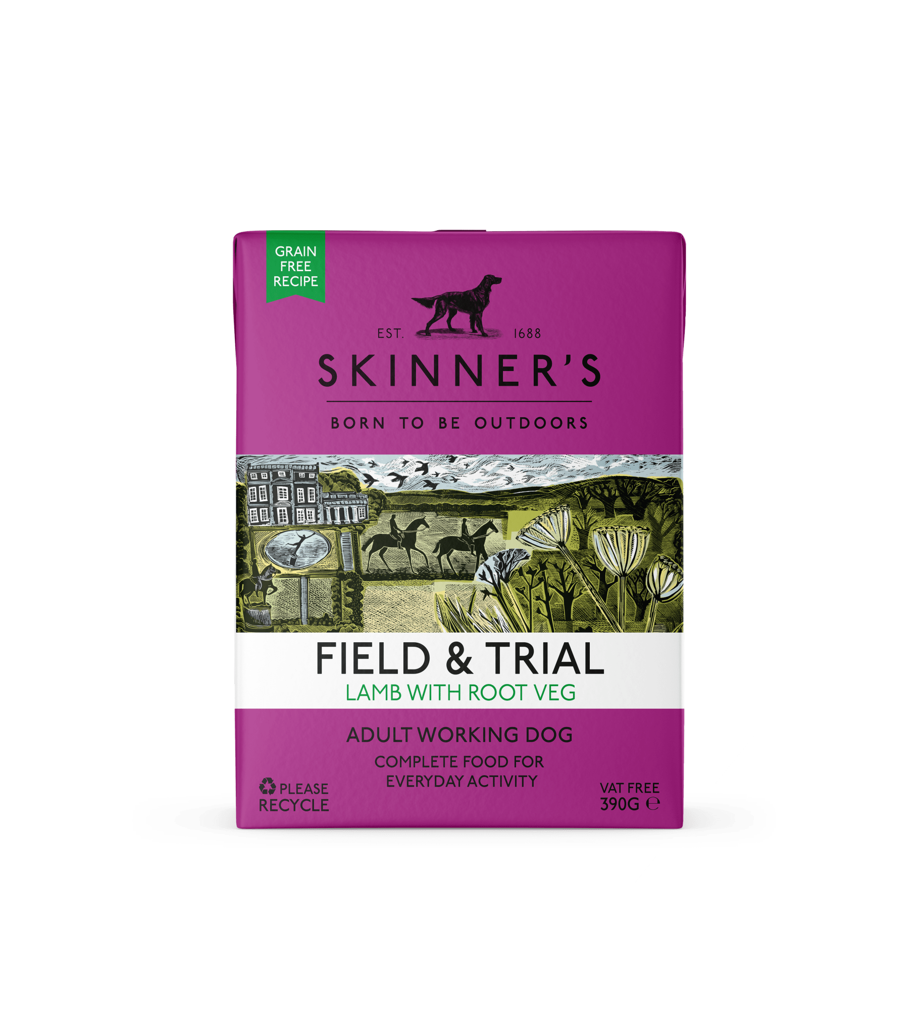 Skinners Field & Trial Adult Grain Free Lamb 18x390g, Skinners,