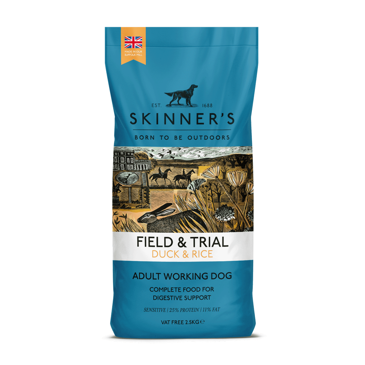 Skinners Field & Trial Duck & Rice, Skinners, 2.5 kg