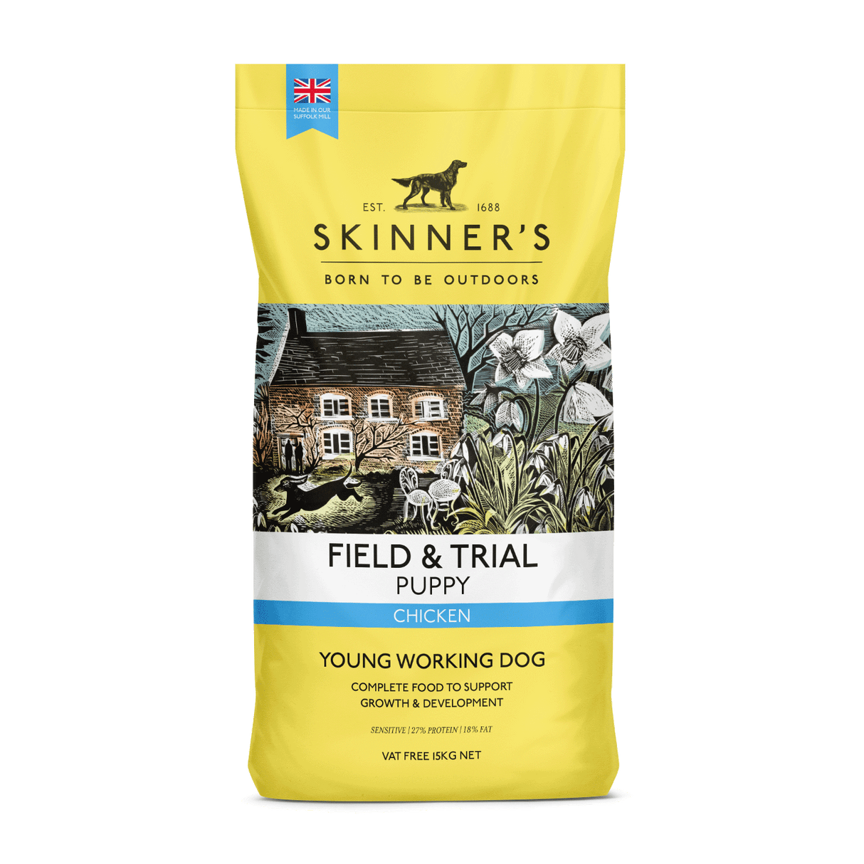 Skinners Field & Trial Puppy Chicken, Skinners, 15 kg