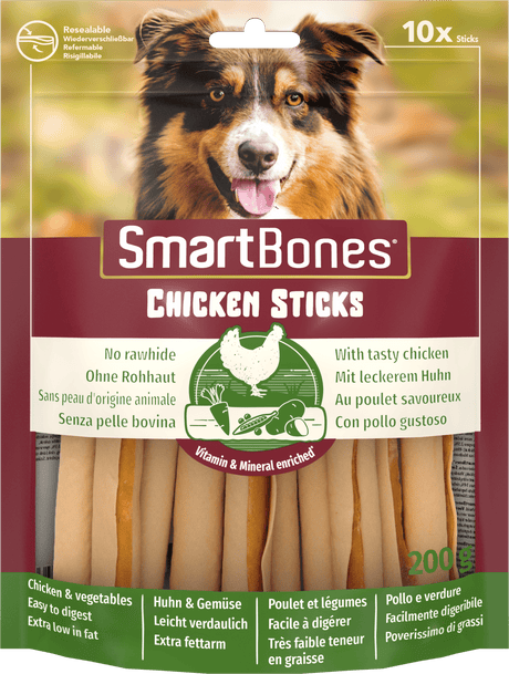 SmartBones Chicken Dog Treats 10 x 10 Pieces, SmartBones,