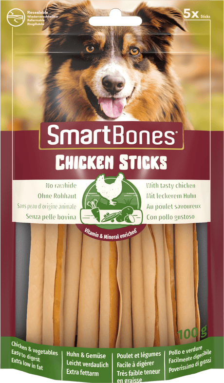 SmartBones Chicken Dog Treats 14 x 5 Pieces, SmartBones,