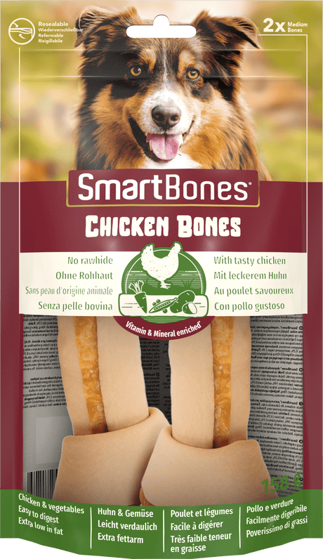 SmartBones Chicken Medium Dog Treats 7 x 2 Pieces, SmartBones,