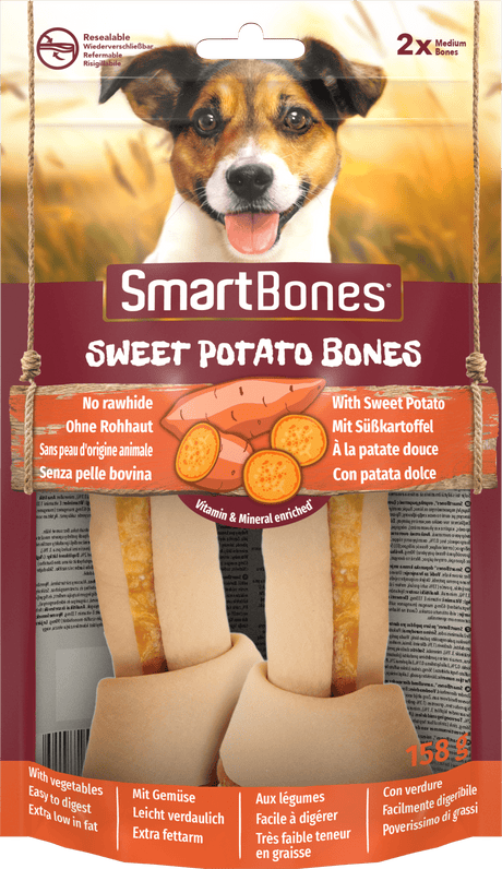 SmartBones Sweet Potato Medium Dog Treats 7 x 2 Pieces, SmartBones,