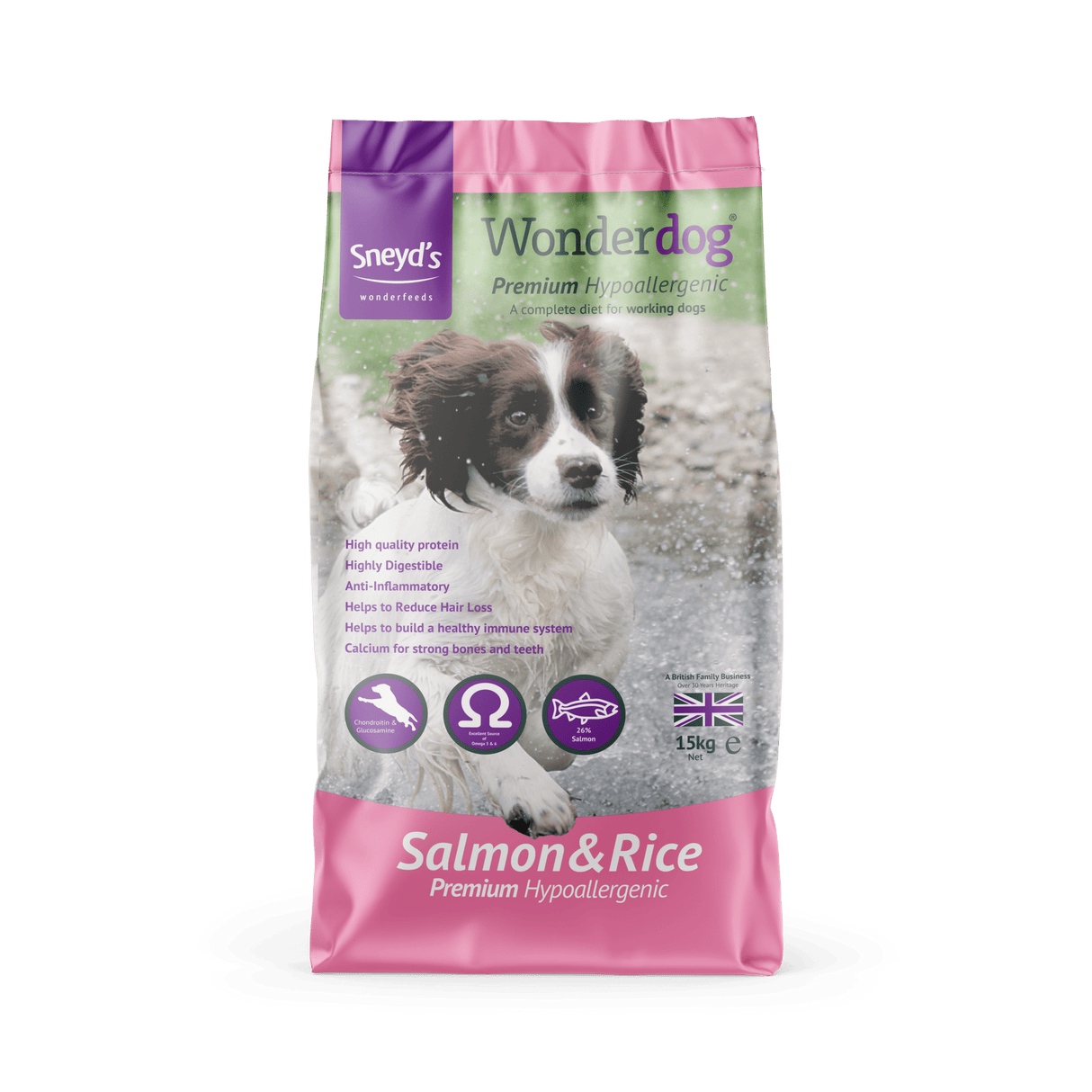 Sneyds Wonderdog Premium Salmon 15 kg, Wonderdog,