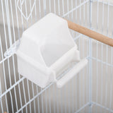 Spacious Bird Cage with Stand & Wheels for Small Birds, PawHut, White