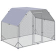 Spacious Chicken Run with Roof for 4-6 Birds - Walk In, PawHut,