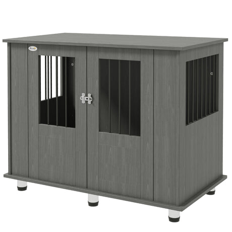 Stylish Dog Crate Table for Medium/Large Dogs with Magnetic Door, PawHut,