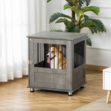 Stylish Dog Crate Table for Small Dogs with Magnetic Door, PawHut,