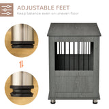 Stylish Dog Crate Table for Small/Medium Dogs with Magnetic Door, PawHut,