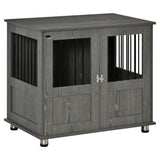 Stylish Dog Crate Table for Small/Medium Dogs with Magnetic Door, PawHut,