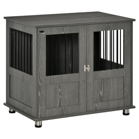 Stylish Dog Crate Table for Small/Medium Dogs with Magnetic Door, PawHut,