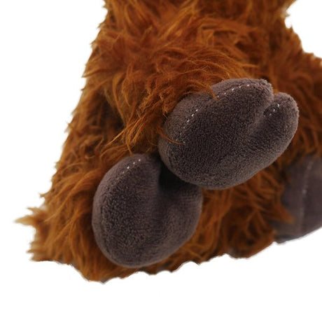 Super Tough Plush Rope Core Cow Dog Toy x3, Rosewood,