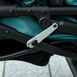 Three - Wheel Foldable Pet Stroller for Small/Medium Dogs, PawHut, Green