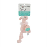 Tufflove Flamingo Dog Toy x3, Rosewood, Small