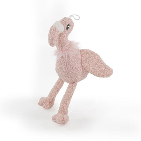 Tufflove Flamingo Dog Toy x3, Rosewood, Small