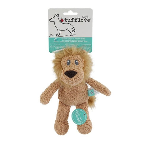 Tufflove Lion Dog Toy x3, Rosewood, Small