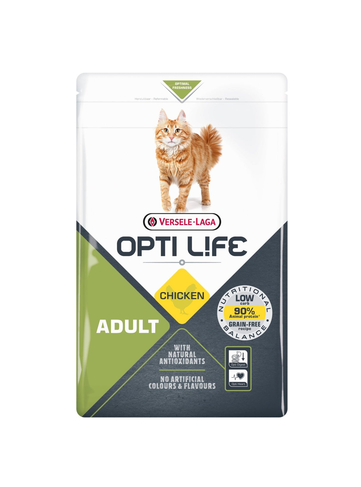 Versele Laga Opti Life Cat Adult Grain Free Chicken, Versele Laga, 4 x 1kg