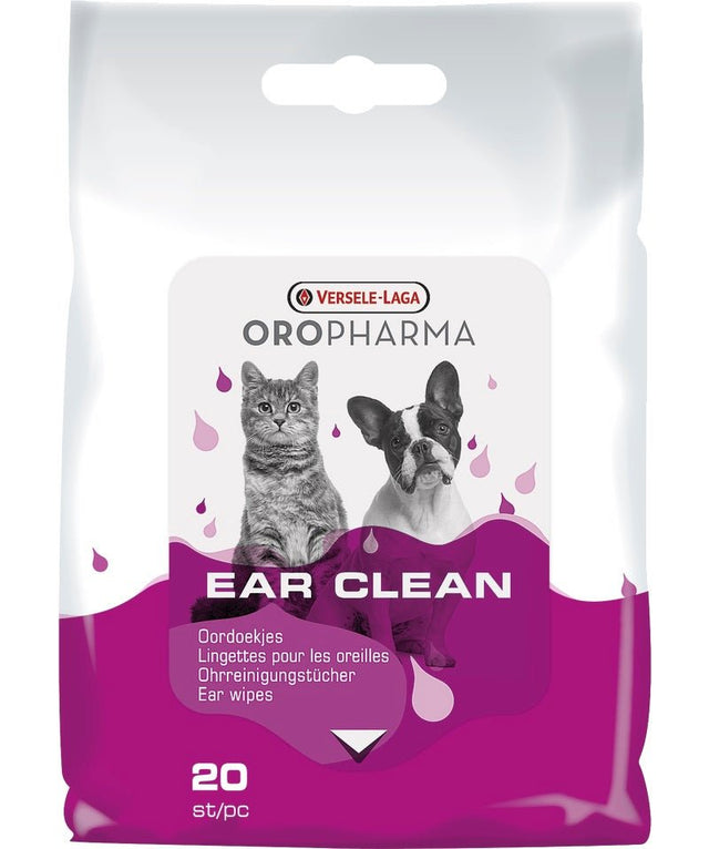 Versele Laga Oropharma Ear Clean Moist Wipes 6 x 20 sheets, Versele Laga,