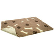 VetBed Nonslip Mink with Cream Bones & Brown Paws, Petlife, 101 cm x 76 cm