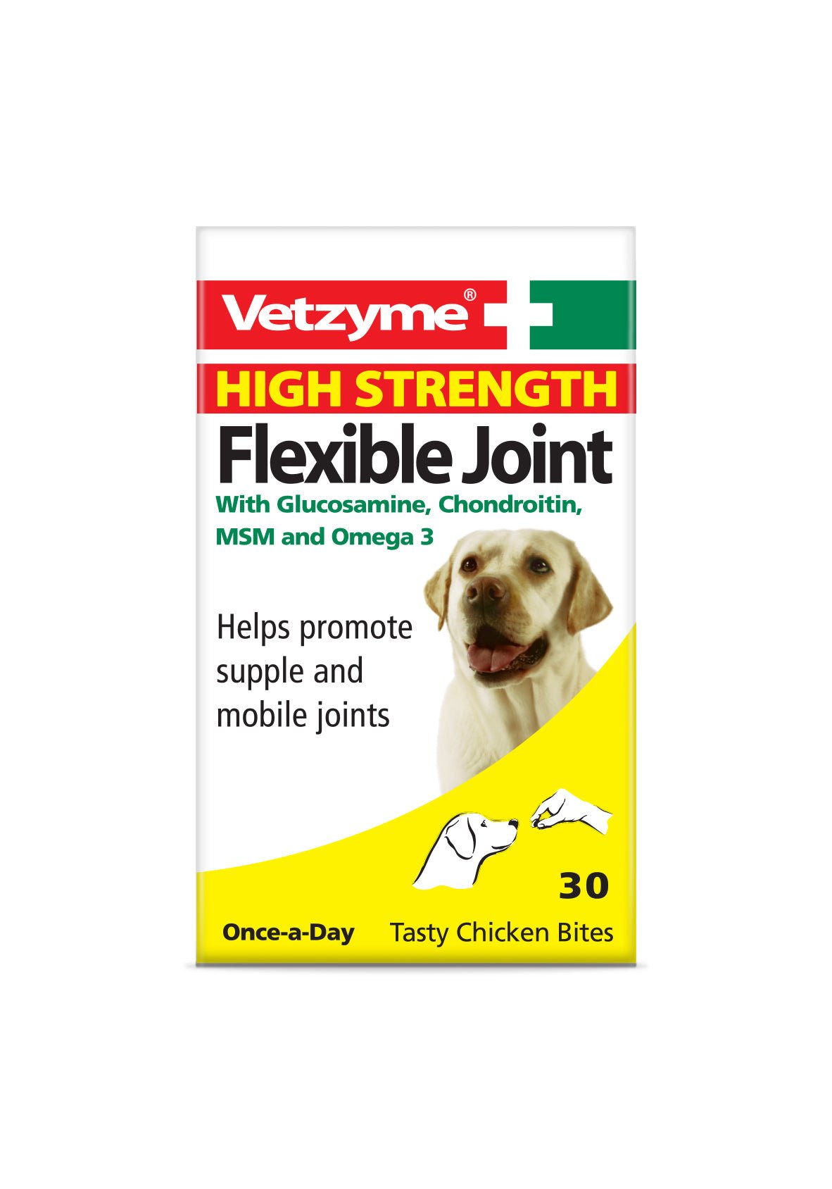 Vetzyme Flex HiStrength Joint Tablets, Vetzyme, 3x30