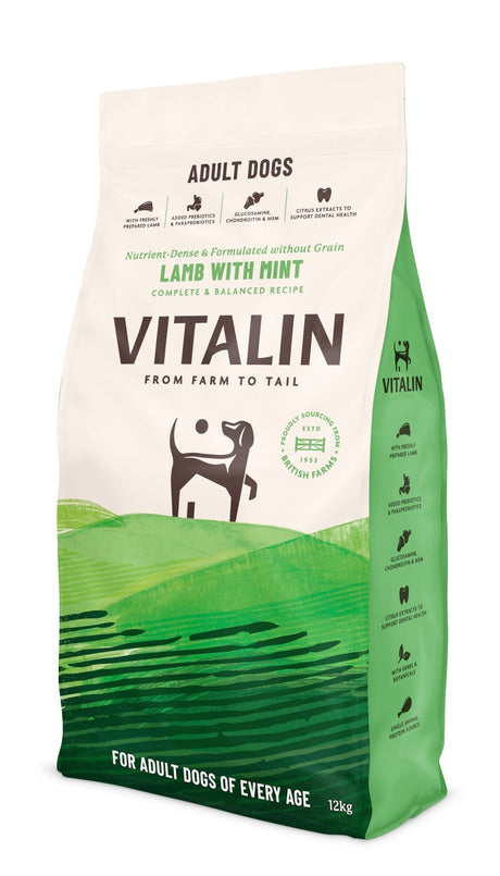 Vitalin Adult Lamb with Mint, Vitalin, 12 kg