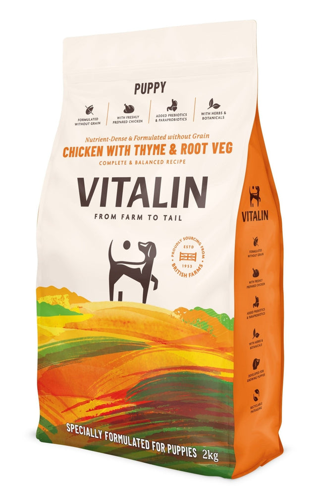 Vitalin Puppy Chicken with Root Veg & Thyme 4x2kg, Vitalin,