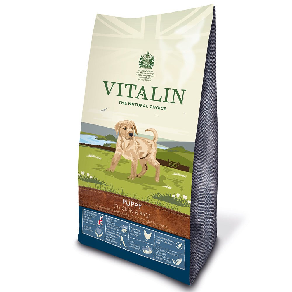 Vitalin Puppy Wheat Gluten Free Chicken & Rice 4x2kg, Vitalin,