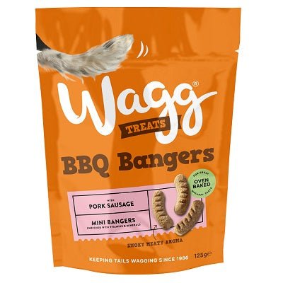 Wagg BBQ Bangers Treats 7x125g, Wagg,