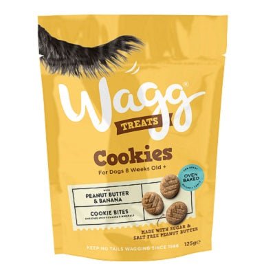 Wagg Cookie Treats Peanut Butter & Banana 7 x 125g, Wagg,