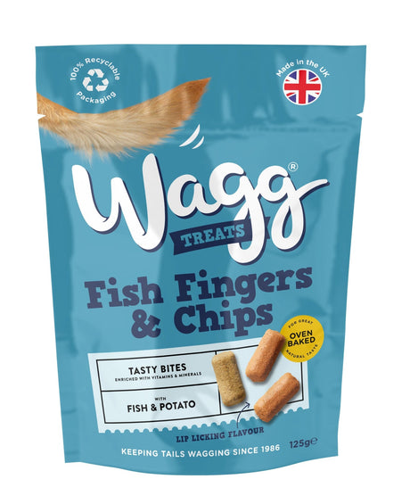 Wagg Fish Fingers & Chips Tasty Bites 7 x 125g, Wagg,