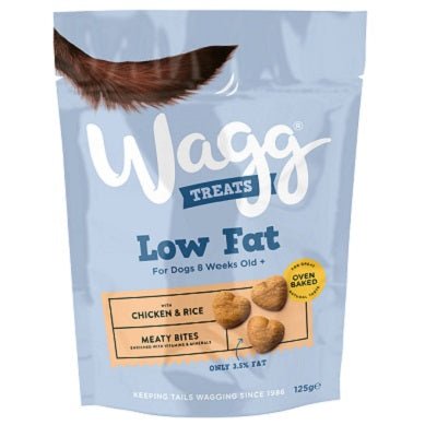 Wagg Low Fat Chicken & Rice Treats 7 x 125g, Wagg,