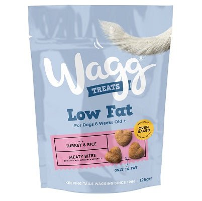 Wagg Low Fat Turkey & Rice Treats 7 x 125g, Wagg,
