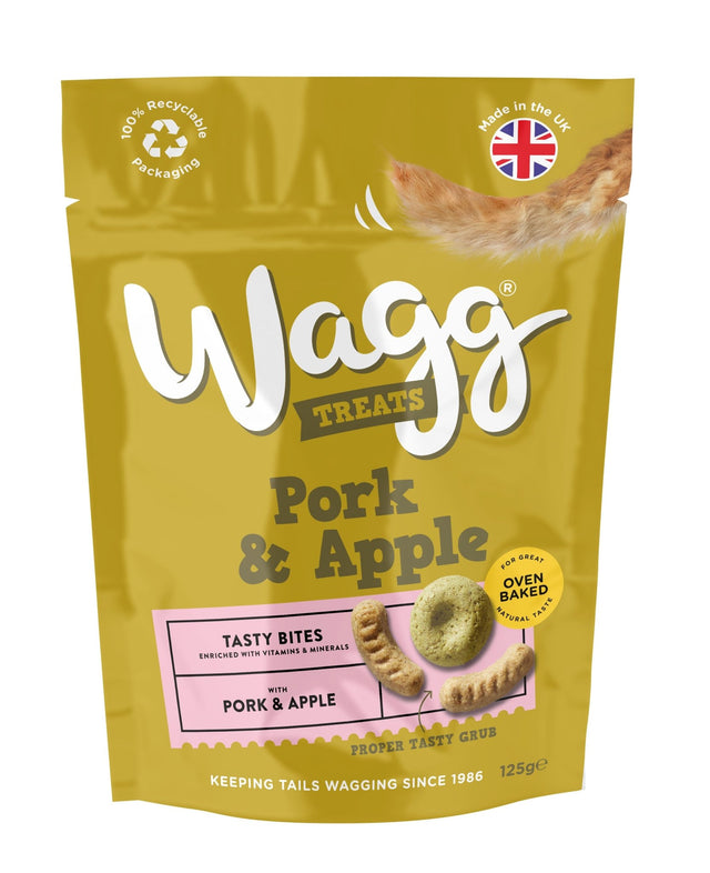 Wagg Pork & Apple Tasty Bites 7 x 125g, Wagg,