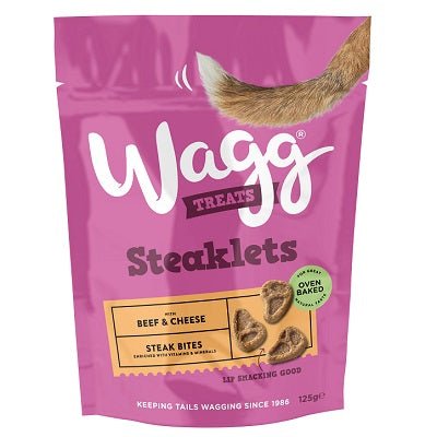 Wagg Steaklets Treats 7 x 125g, Wagg,