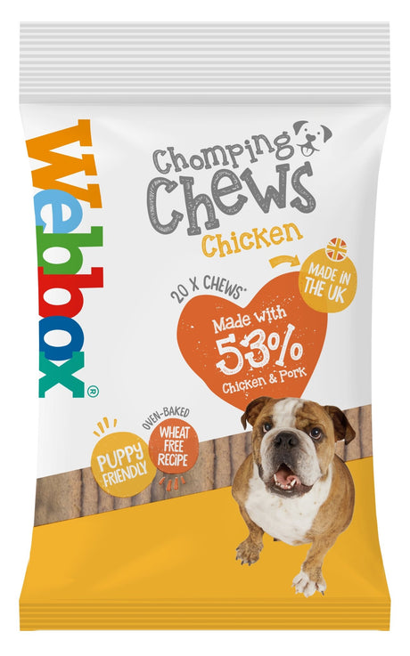 Webbox Chomping Chews Chicken, Webbox, 10x200g