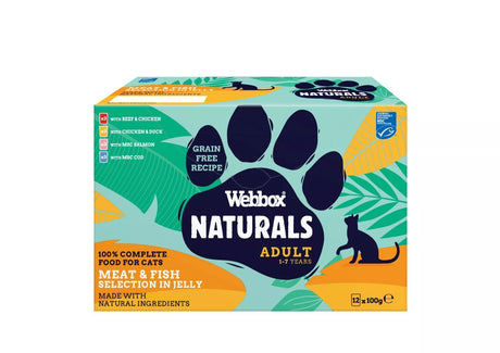 Webbox Naturals Cat Adult Mixed in Jelly 5x (12x100g), Webbox,