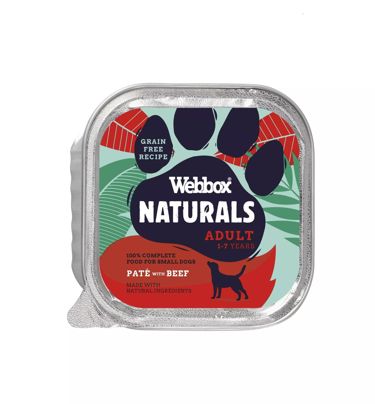 Webbox Naturals Dog Adult Beef Pate 11 x 150g, Webbox,