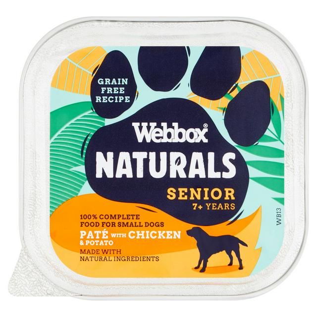 Webbox Naturals Dog Senior Chicken & Potato Pate 11 x 150g, Webbox,