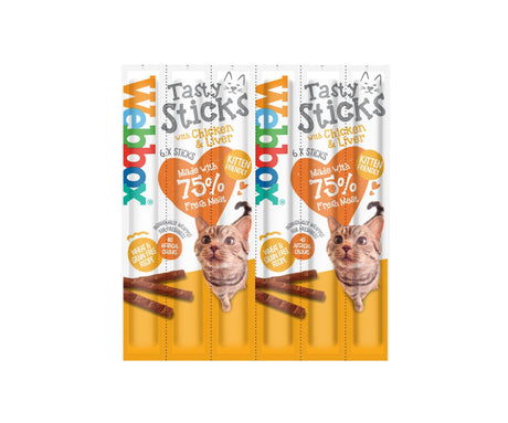 Webbox Tasty Sticks Cat Chicken & Liver 12 x 6, Webbox,