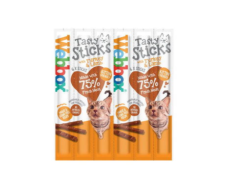 Webbox Tasty Sticks Cat Turkey & Lamb 12 x 6, Webbox,