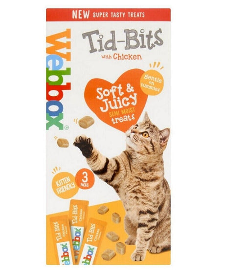 Webbox Tid-Bits Chicken Cat Treats 12 x 30g, Webbox,