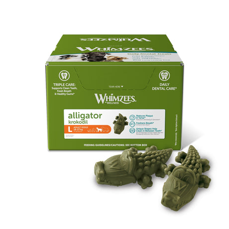 Whimzees Alligator Large - Box of 30, Whimzees,