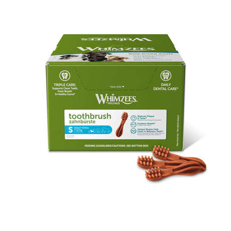 Whimzees Toothbrush Small Box of 150 x 90mm, Whimzees,