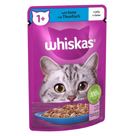 Whiskas Adult 1+ Tuna in Jelly Pouches 28 x 85g, Whiskas,
