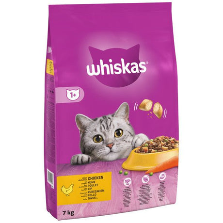 Whiskas Dry 1+ Adult Chicken, Whiskas, 7 kg