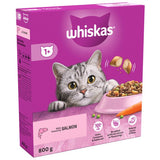 Whiskas Dry 1+ Adult Salmon, Whiskas, 5 x 800g