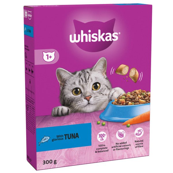 Whiskas Dry 1+ Adult Tuna, Whiskas, 6 x 300g